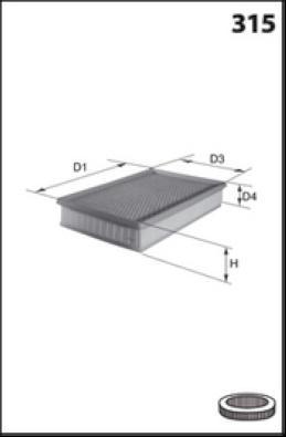 LUCAS LFAF459 - Air Filter, engine autospares.lv