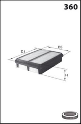 LUCAS LFAF404 - Air Filter, engine autospares.lv