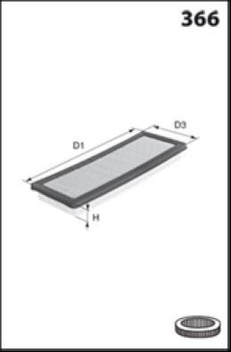 LUCAS LFAF512 - Air Filter, engine autospares.lv