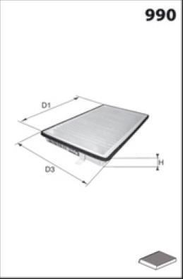 LUCAS LFCP161 - Filter, interior air autospares.lv