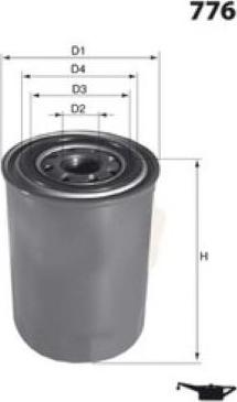 LUCAS LFOS180 - Oil Filter autospares.lv