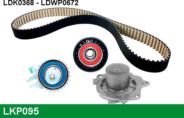 LUCAS LKP095 - Water Pump & Timing Belt Set autospares.lv