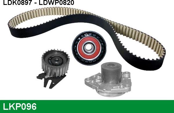 LUCAS LKP096 - Water Pump & Timing Belt Set autospares.lv