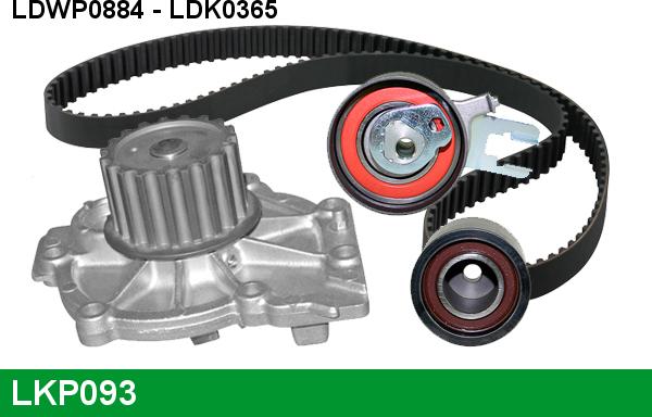 LUCAS LKP093 - Water Pump & Timing Belt Set autospares.lv