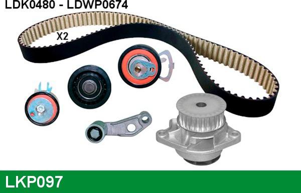 LUCAS LKP097 - Water Pump & Timing Belt Set autospares.lv