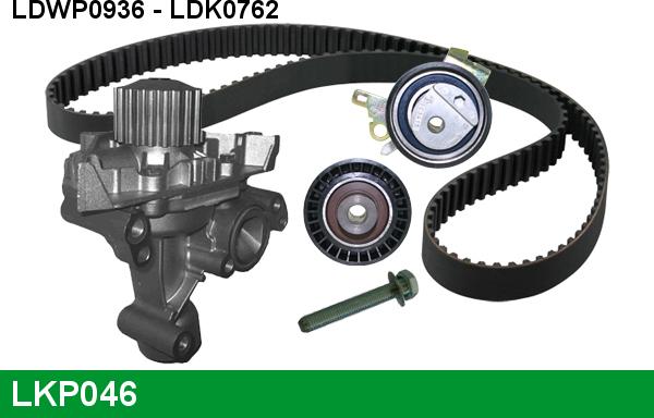 LUCAS LKP046 - Water Pump & Timing Belt Set autospares.lv