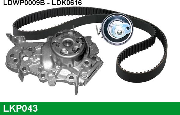 LUCAS LKP043 - Water Pump & Timing Belt Set autospares.lv