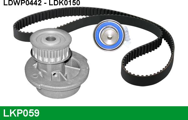 LUCAS LKP059 - Water Pump & Timing Belt Set autospares.lv
