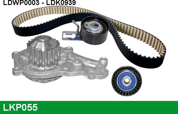 LUCAS LKP055 - Water Pump & Timing Belt Set autospares.lv