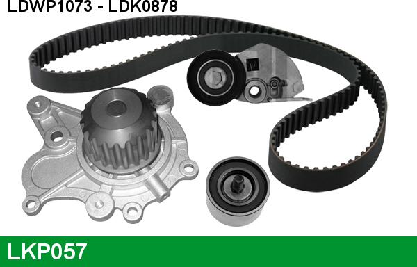 LUCAS LKP057 - Water Pump & Timing Belt Set autospares.lv