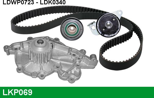 LUCAS LKP069 - Water Pump & Timing Belt Set autospares.lv