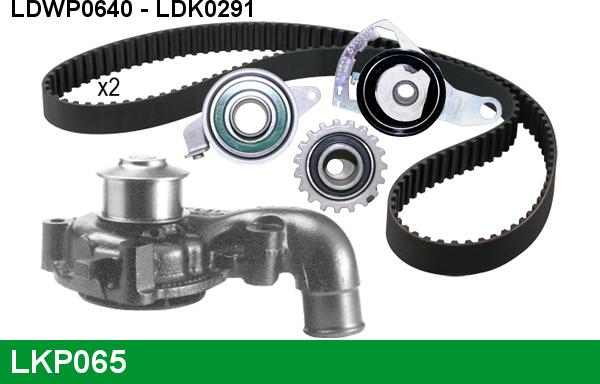 LUCAS LKP065 - Water Pump & Timing Belt Set autospares.lv