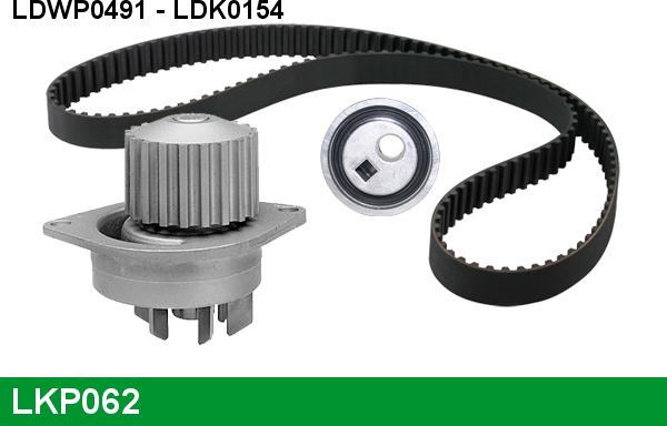 LUCAS LKP062 - Water Pump & Timing Belt Set autospares.lv