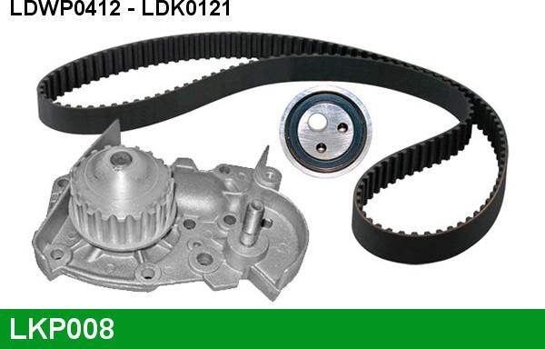 LUCAS LKP008 - Water Pump & Timing Belt Set autospares.lv