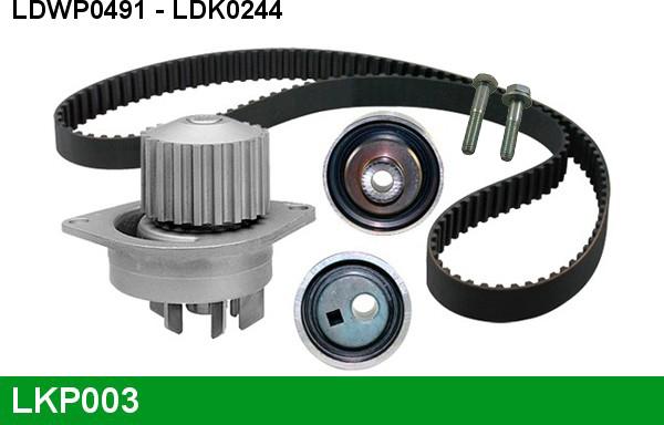 LUCAS LKP003 - Water Pump & Timing Belt Set autospares.lv