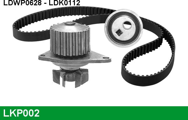 LUCAS LKP002 - Water Pump & Timing Belt Set autospares.lv
