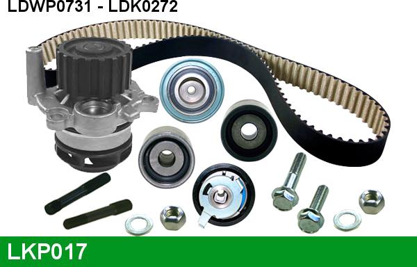 LUCAS LKP017 - Water Pump & Timing Belt Set autospares.lv