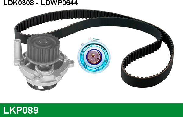 LUCAS LKP089 - Water Pump & Timing Belt Set autospares.lv