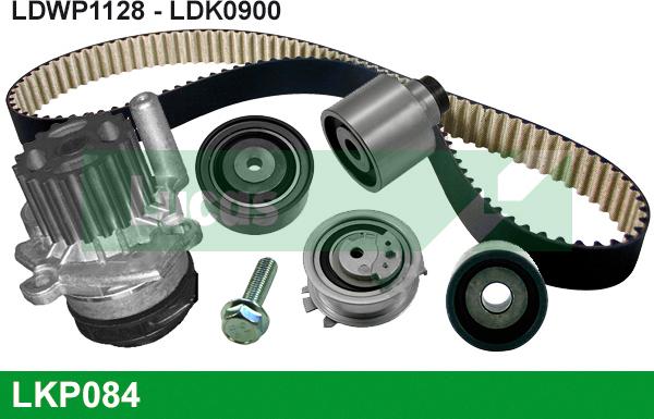 LUCAS LKP084 - Water Pump & Timing Belt Set autospares.lv