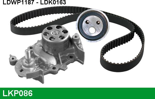 LUCAS LKP086 - Water Pump & Timing Belt Set autospares.lv