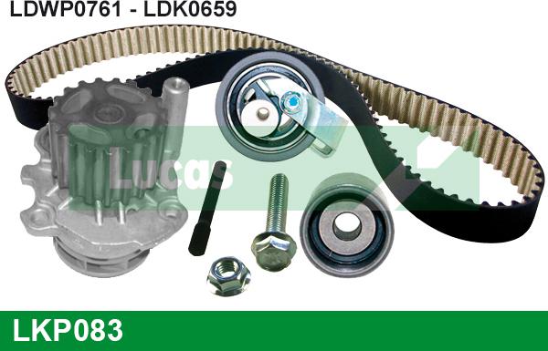 LUCAS LKP083 - Water Pump & Timing Belt Set autospares.lv