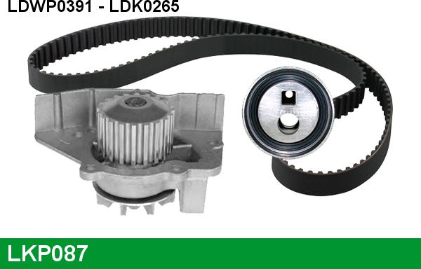 LUCAS LKP087 - Water Pump & Timing Belt Set autospares.lv