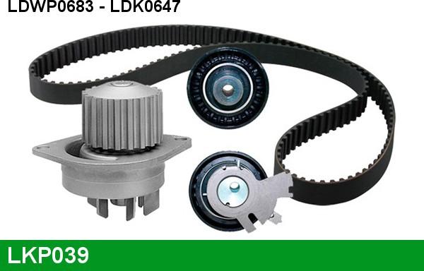 LUCAS LKP039 - Water Pump & Timing Belt Set autospares.lv