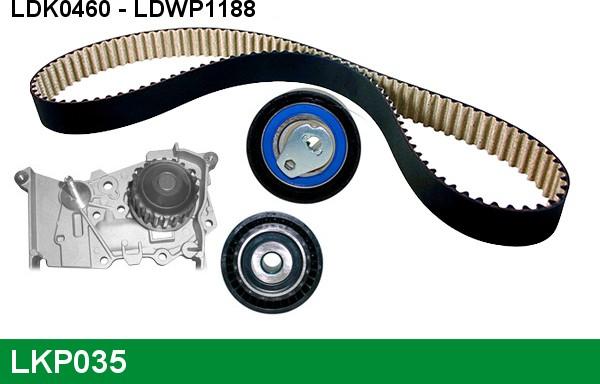 LUCAS LKP035 - Water Pump & Timing Belt Set autospares.lv