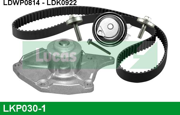 LUCAS LKP030-1 - Water Pump & Timing Belt Set autospares.lv