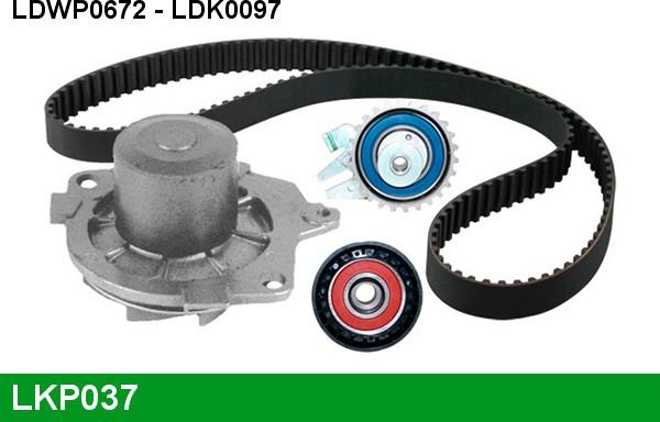 LUCAS LKP037 - Water Pump & Timing Belt Set autospares.lv