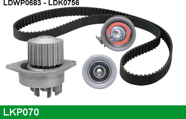 LUCAS LKP070 - Water Pump & Timing Belt Set autospares.lv