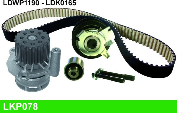 LUCAS LKP078 - Water Pump & Timing Belt Set autospares.lv