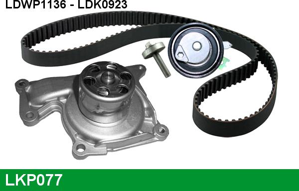 LUCAS LKP077 - Water Pump & Timing Belt Set autospares.lv