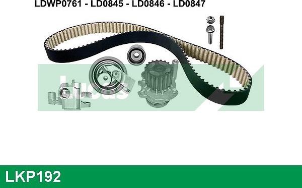 LUCAS LKP192 - Water Pump & Timing Belt Set autospares.lv