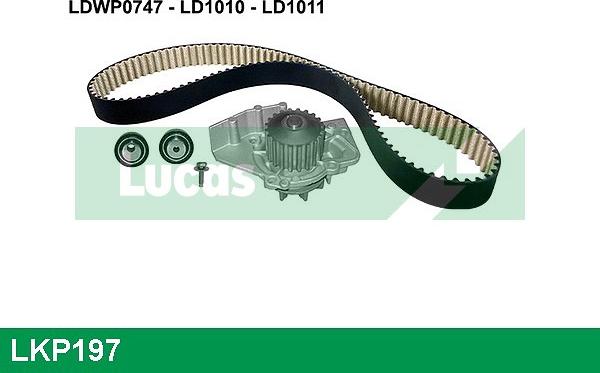 LUCAS LKP197 - Water Pump & Timing Belt Set autospares.lv