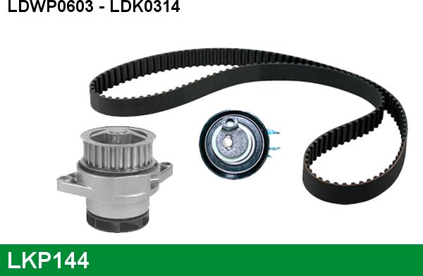 LUCAS LKP144 - Water Pump & Timing Belt Set autospares.lv