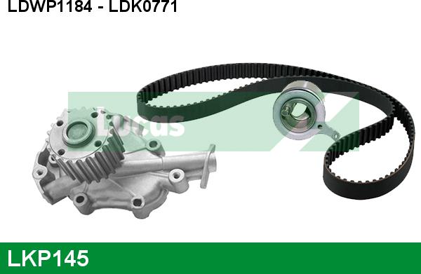 LUCAS LKP145 - Water Pump & Timing Belt Set autospares.lv