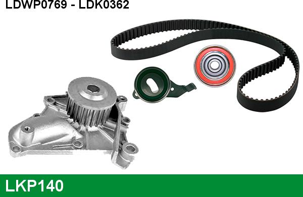 LUCAS LKP140 - Water Pump & Timing Belt Set autospares.lv