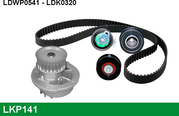LUCAS LKP141 - Water Pump & Timing Belt Set autospares.lv