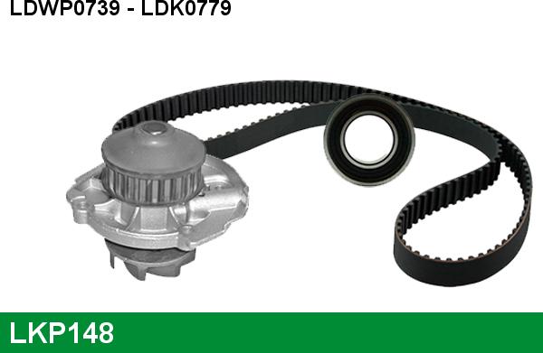 LUCAS LKP148 - Water Pump & Timing Belt Set autospares.lv