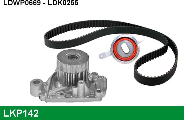 LUCAS LKP142 - Water Pump & Timing Belt Set autospares.lv