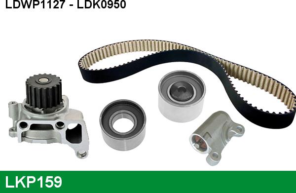 LUCAS LKP159 - Water Pump & Timing Belt Set autospares.lv