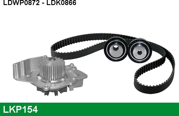 LUCAS LKP154 - Water Pump & Timing Belt Set autospares.lv