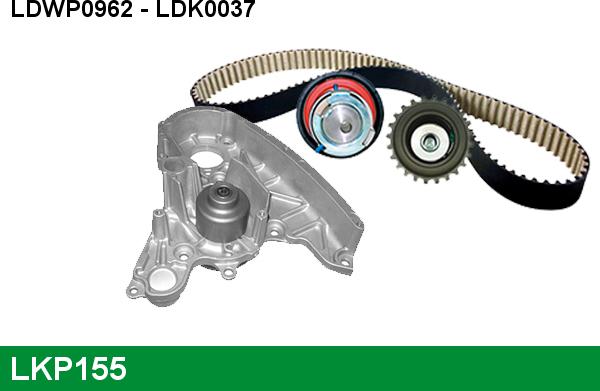 LUCAS LKP155 - Water Pump & Timing Belt Set autospares.lv