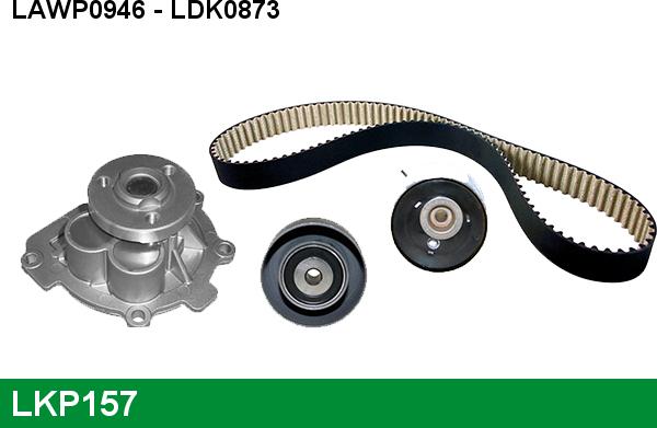 LUCAS LKP157 - Water Pump & Timing Belt Set autospares.lv