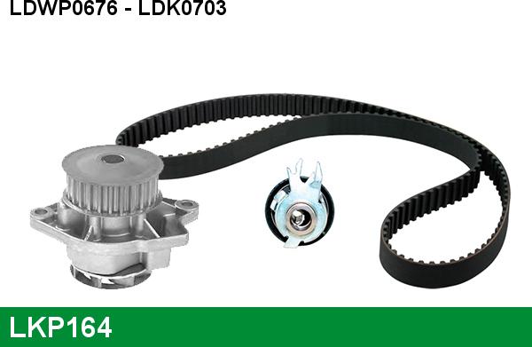 LUCAS LKP164 - Water Pump & Timing Belt Set autospares.lv