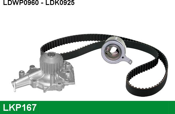 LUCAS LKP167 - Water Pump & Timing Belt Set autospares.lv