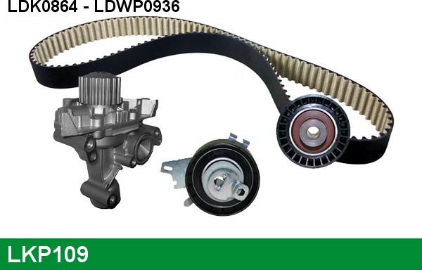 LUCAS LKP109 - Water Pump & Timing Belt Set autospares.lv