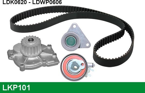 LUCAS LKP101 - Water Pump & Timing Belt Set autospares.lv