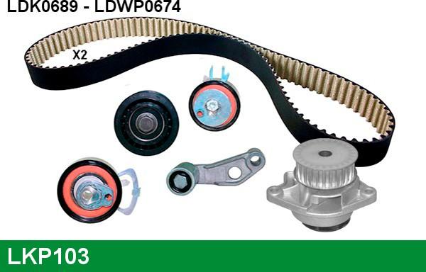 LUCAS LKP103 - Water Pump & Timing Belt Set autospares.lv
